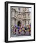 Masked dancers, Fiesta de la Virgen de la Soledad, Basilica of Our Lady of Solitude, Oaxaca, Mexico-Melissa Kuhnell-Framed Premium Photographic Print