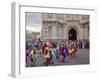 Masked dancers, Fiesta de la Virgen de la Soledad, Basilica of Our Lady of Solitude, Oaxaca, Mexico-Melissa Kuhnell-Framed Photographic Print