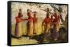 Masked Dancers of Opaina, River Apaporis, Brazil-null-Framed Stretched Canvas