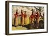 Masked Dancers of Opaina, River Apaporis, Brazil-null-Framed Giclee Print