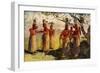 Masked Dancers of Opaina, River Apaporis, Brazil-null-Framed Giclee Print