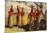 Masked Dancers of Opaina, River Apaporis, Brazil-null-Mounted Giclee Print