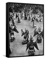 Masked Dancers, Tibet, 1936-Ewing Galloway-Framed Stretched Canvas