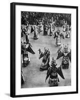 Masked Dancers, Tibet, 1936-Ewing Galloway-Framed Giclee Print