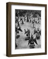 Masked Dancers, Tibet, 1936-Ewing Galloway-Framed Giclee Print