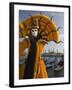 Masked Face and Costume at the Venice Carnival, Venice, Italy-Christian Kober-Framed Photographic Print