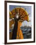 Masked Face and Costume at the Venice Carnival, Venice, Italy-Christian Kober-Framed Photographic Print