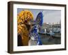 Masked Faces and Costume at the Venice Carnival, Venice, Italy-Christian Kober-Framed Photographic Print