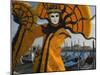 Masked Faces and Costumes at the Venice Carnival, Venice, Italy-Christian Kober-Mounted Photographic Print