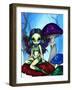 Masked Fairy on the Mushrooms-Jasmine Becket-Griffith-Framed Art Print