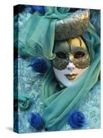 Masked Figure in Costume at the 2012 Carnival, Venice, Veneto, Italy, Europe-Jochen Schlenker-Stretched Canvas