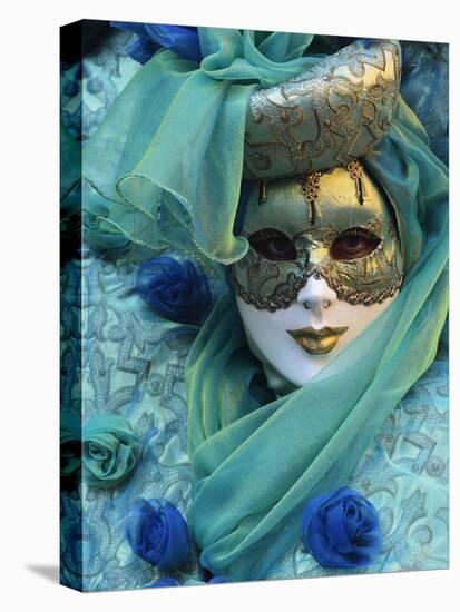 Masked Figure in Costume at the 2012 Carnival, Venice, Veneto, Italy, Europe-Jochen Schlenker-Stretched Canvas