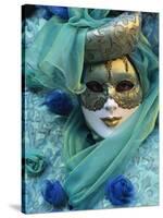 Masked Figure in Costume at the 2012 Carnival, Venice, Veneto, Italy, Europe-Jochen Schlenker-Stretched Canvas