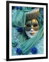 Masked Figure in Costume at the 2012 Carnival, Venice, Veneto, Italy, Europe-Jochen Schlenker-Framed Photographic Print