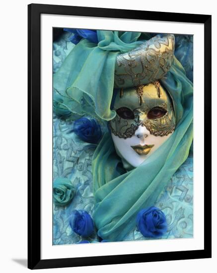 Masked Figure in Costume at the 2012 Carnival, Venice, Veneto, Italy, Europe-Jochen Schlenker-Framed Photographic Print