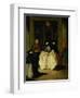 Masked Figures in a Venetian Coffee House-Pietro Longhi-Framed Giclee Print