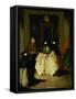 Masked Figures in a Venetian Coffee House-Pietro Longhi-Framed Stretched Canvas