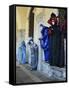 Masked Figures in Costume at the 2012 Carnival, Venice, Veneto, Italy, Europe-Jochen Schlenker-Framed Stretched Canvas