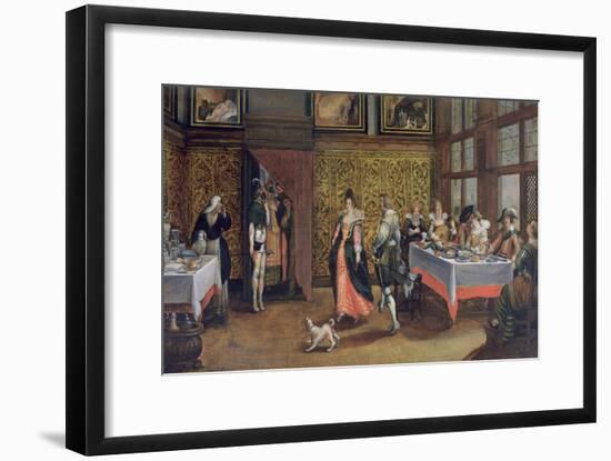 Masked Guests (Oil on Panel) (See 254068)-Flemish-Framed Giclee Print