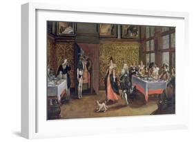 Masked Guests (Oil on Panel) (See 254068)-Flemish-Framed Giclee Print