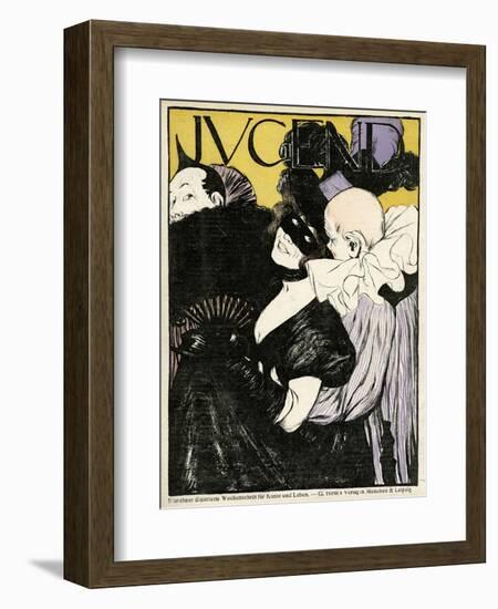 Masked Lady, Fancy Dress-Adolf Hofer-Framed Art Print