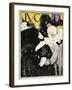 Masked Lady, Pierrot 1898-null-Framed Art Print