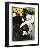 Masked Lady, Pierrot 1898-null-Framed Art Print