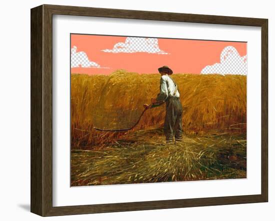Masked Masters (Reaping)-Jacob Green-Framed Art Print