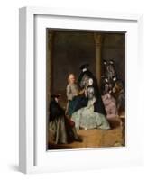 Masked Party in a Courtyard, 1755-Pietro Longhi-Framed Giclee Print