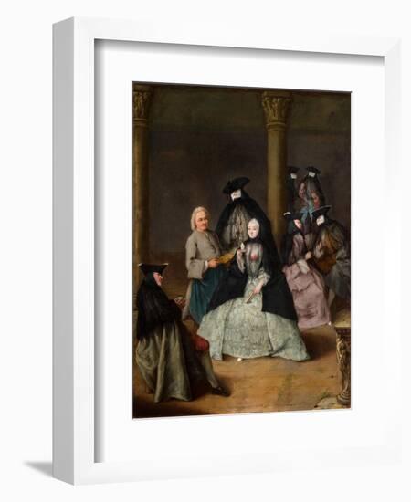 Masked Party in a Courtyard, 1755-Pietro Longhi-Framed Giclee Print