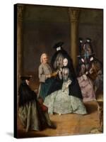 Masked Party in a Courtyard, 1755-Pietro Longhi-Stretched Canvas