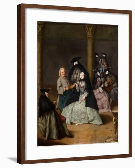 Masked Party in a Courtyard, 1755-Pietro Longhi-Framed Giclee Print