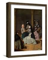 Masked Party in a Courtyard, 1755-Pietro Longhi-Framed Giclee Print