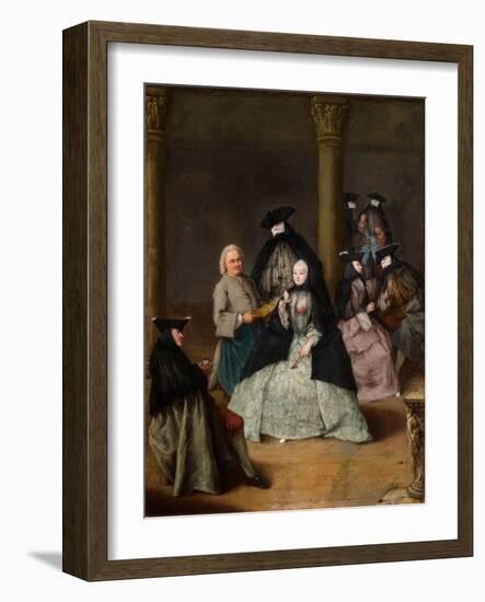 Masked Party in a Courtyard, 1755-Pietro Longhi-Framed Giclee Print