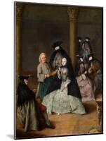 Masked Party in a Courtyard, 1755-Pietro Longhi-Mounted Giclee Print