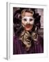 Masked Woman, Venice Carnival, Italy-Kristin Piljay-Framed Photographic Print