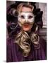 Masked Woman, Venice Carnival, Italy-Kristin Piljay-Mounted Photographic Print