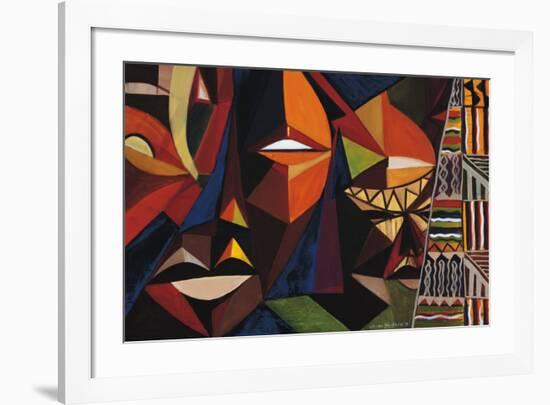 Maskermorphosis I-Olu Jimi Adeniyi-Framed Art Print