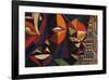 Maskermorphosis I-Olu Jimi Adeniyi-Framed Art Print