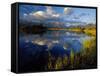 Maskinonge Lake, Wateron Lakes National Park, Alberta, Canada-Chuck Haney-Framed Stretched Canvas