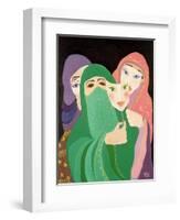 Masks, 1989-Laila Shawa-Framed Giclee Print