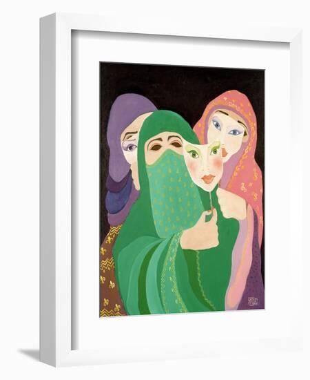 Masks, 1989-Laila Shawa-Framed Giclee Print