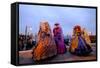 Masks and Costumes at St. Mark's Square During Venice Carnival, Venice, Veneto, Italy, Europe-Carlo Morucchio-Framed Stretched Canvas