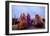 Masks and Costumes at St. Mark's Square During Venice Carnival, Venice, Veneto, Italy, Europe-Carlo Morucchio-Framed Photographic Print