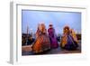 Masks and Costumes at St. Mark's Square During Venice Carnival, Venice, Veneto, Italy, Europe-Carlo Morucchio-Framed Photographic Print