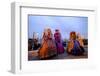 Masks and Costumes at St. Mark's Square During Venice Carnival, Venice, Veneto, Italy, Europe-Carlo Morucchio-Framed Photographic Print