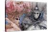Masks and Costumes, Carnival, Venice, Veneto, Italy, Europe-Jean Brooks-Stretched Canvas