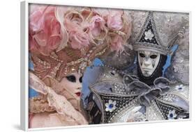 Masks and Costumes, Carnival, Venice, Veneto, Italy, Europe-Jean Brooks-Framed Photographic Print