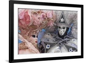 Masks and Costumes, Carnival, Venice, Veneto, Italy, Europe-Jean Brooks-Framed Photographic Print