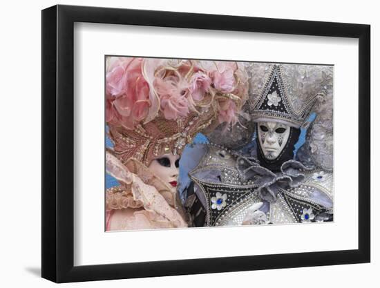 Masks and Costumes, Carnival, Venice, Veneto, Italy, Europe-Jean Brooks-Framed Photographic Print